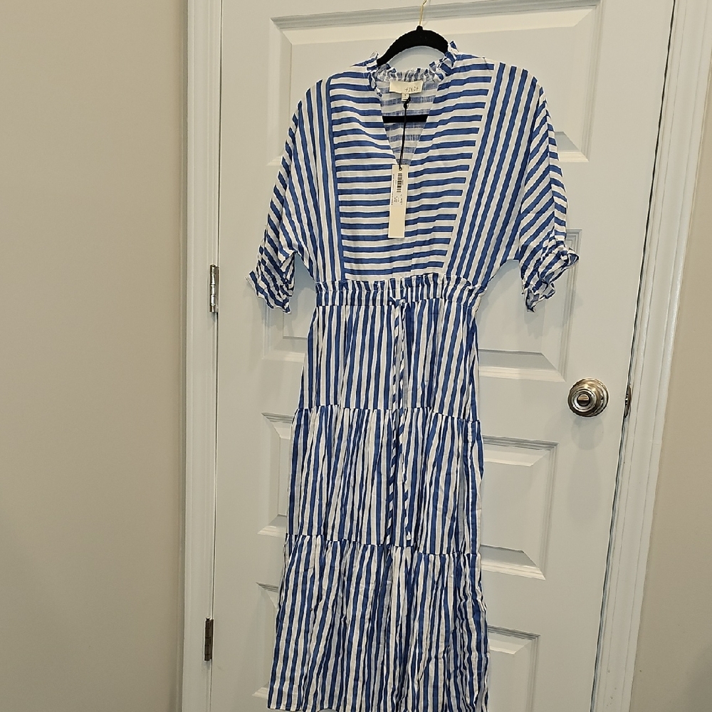 Pinch Blue and White Striped Dress